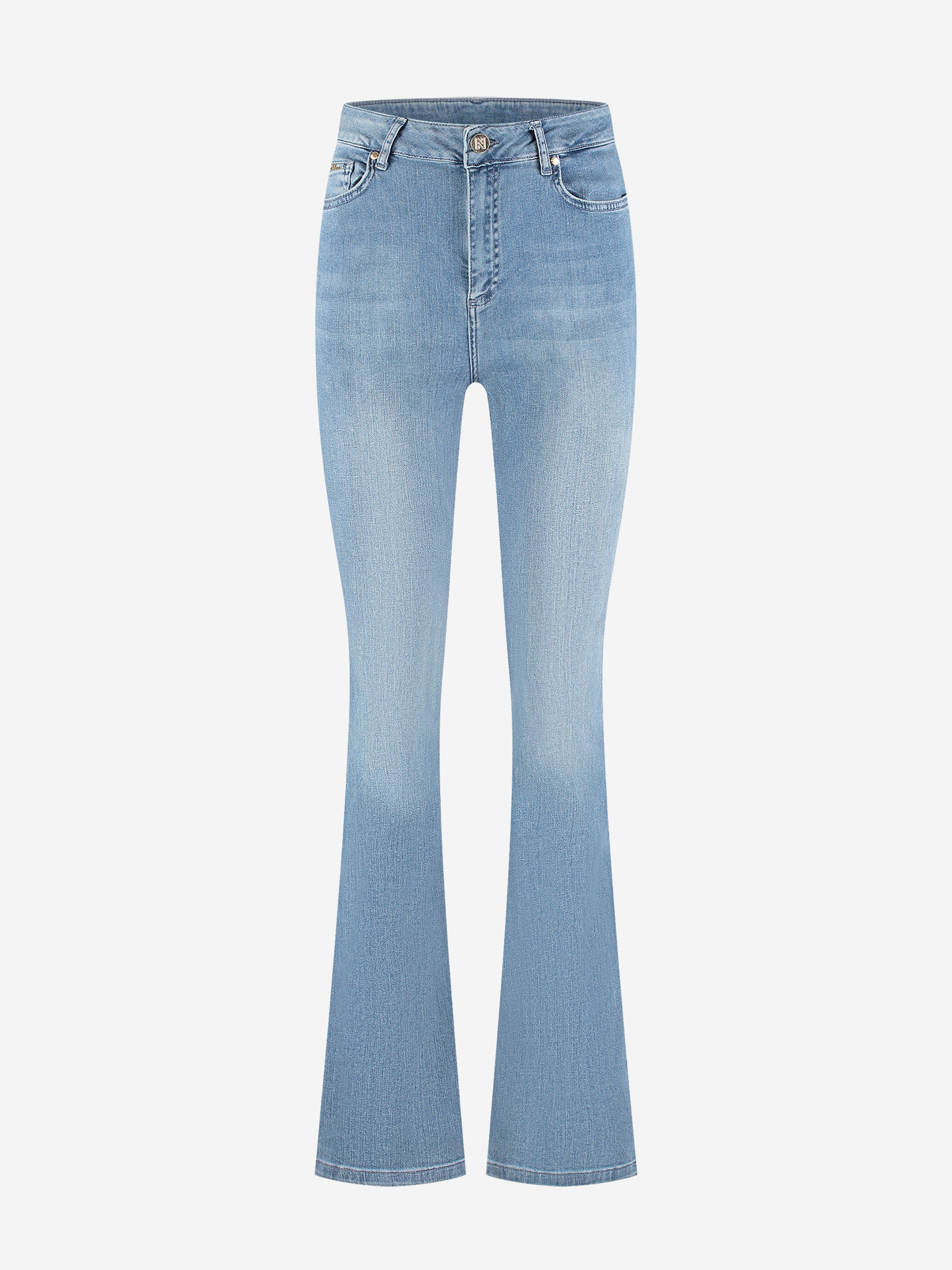 Mid waist flared jeans