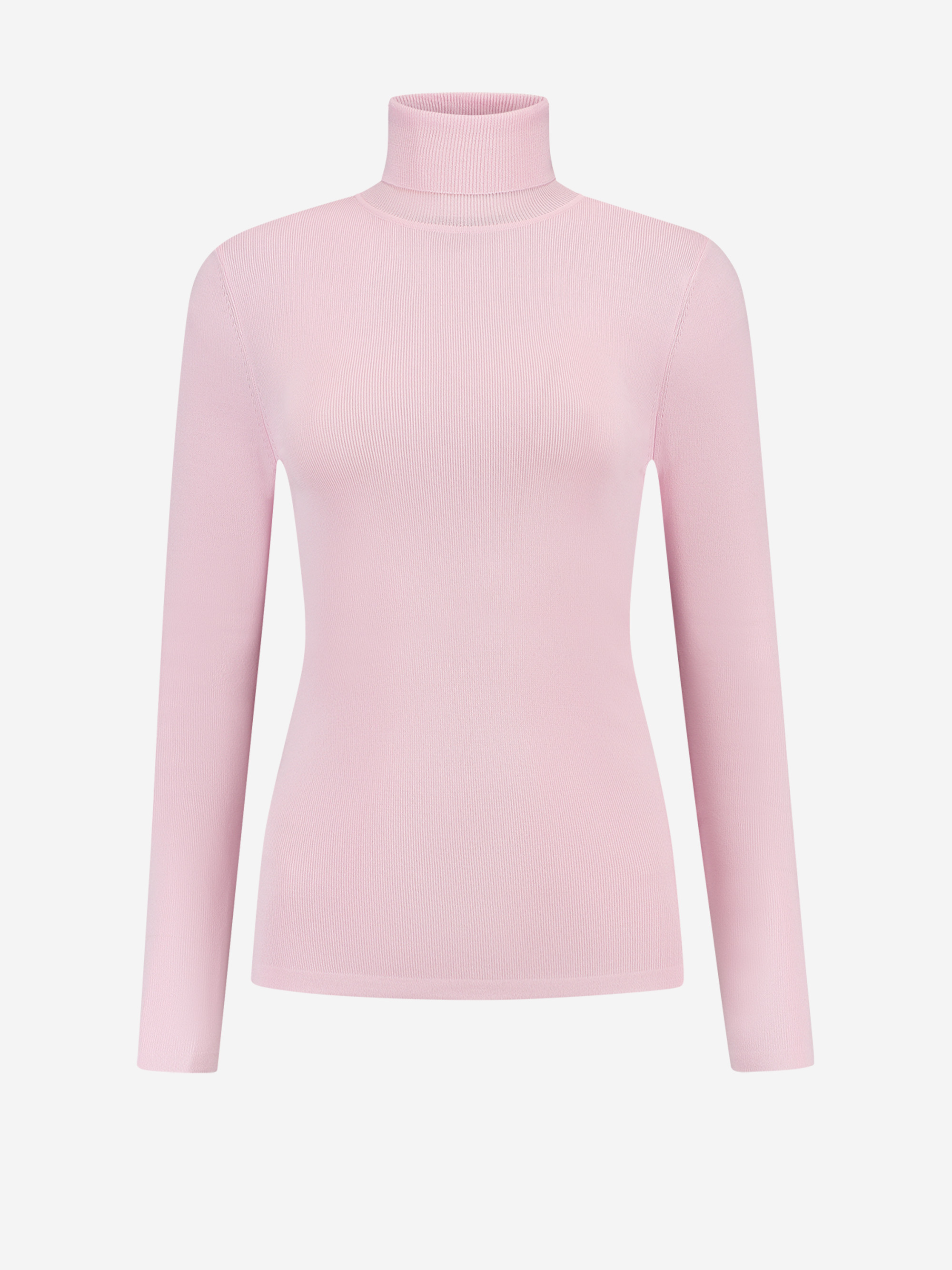 Ribbed top with turtleneck