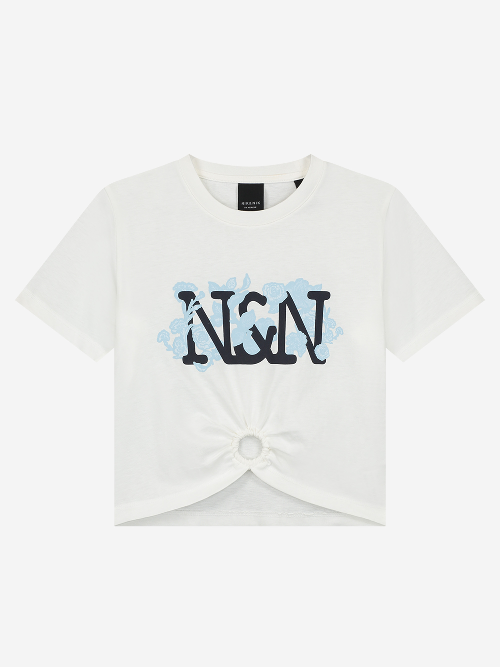 Cropped T-shirt met NN-logo
