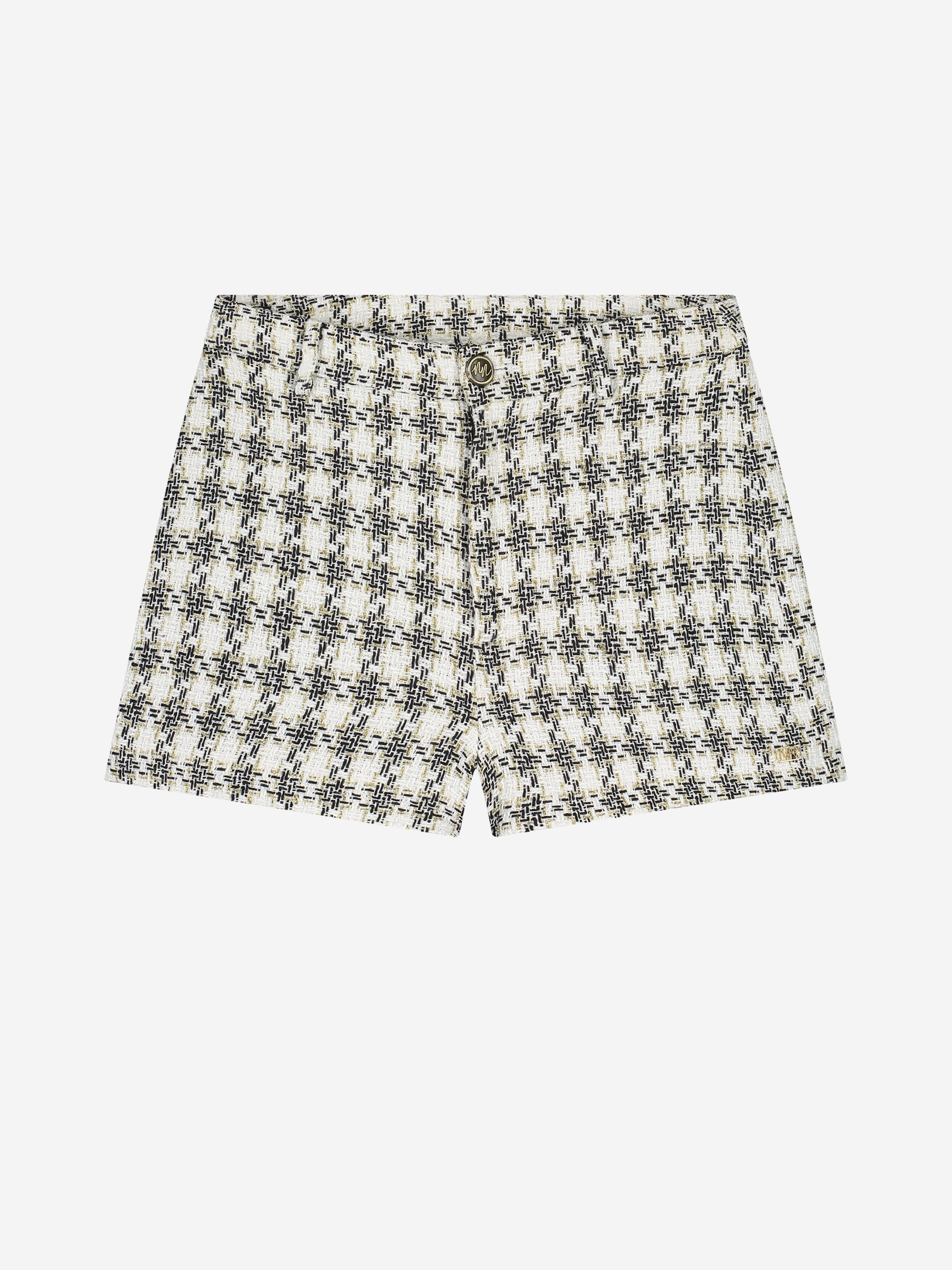 Short with tweed pattern