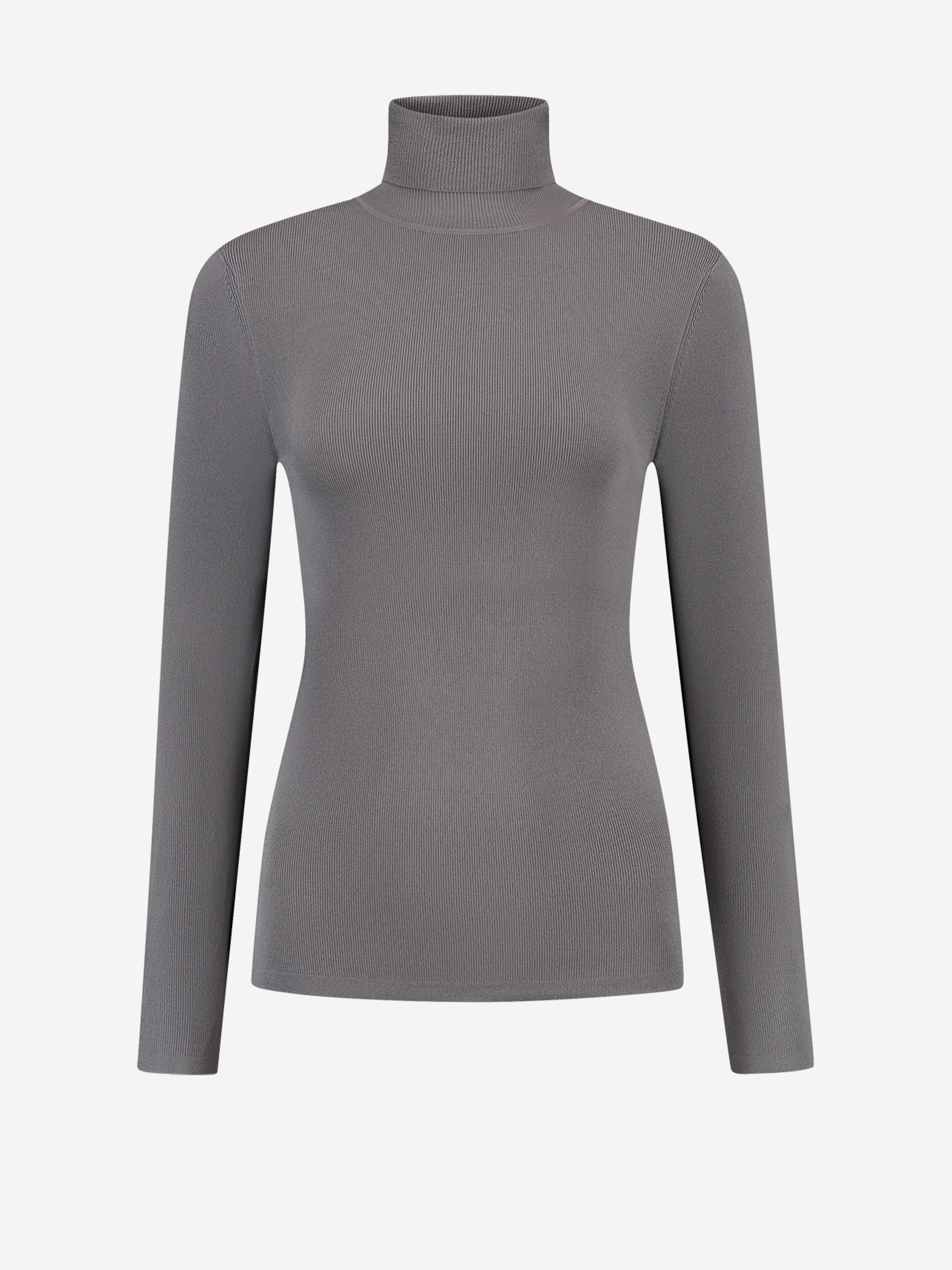 Ribbed top with turtleneck