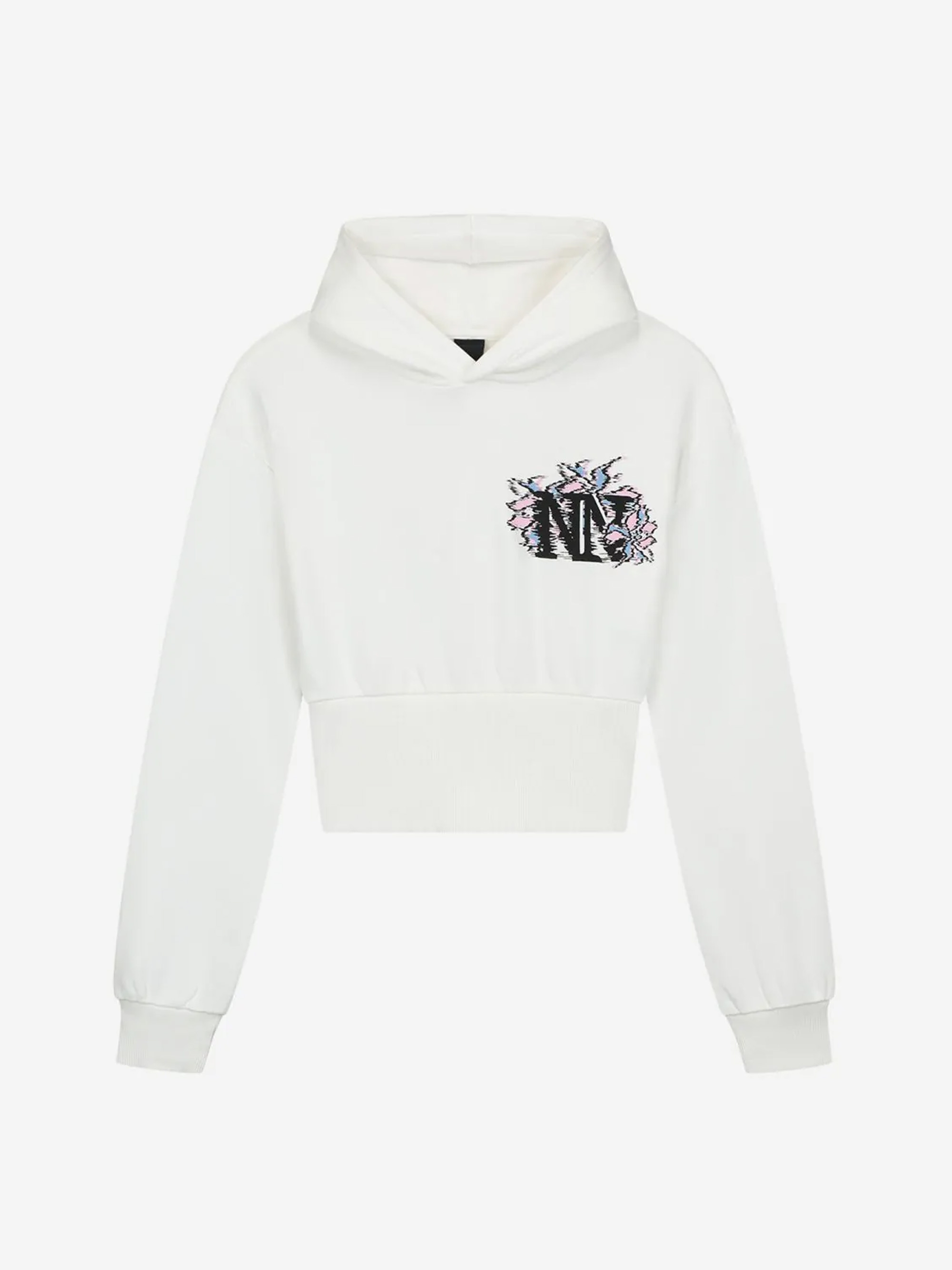 Cropped hoodie met logo
