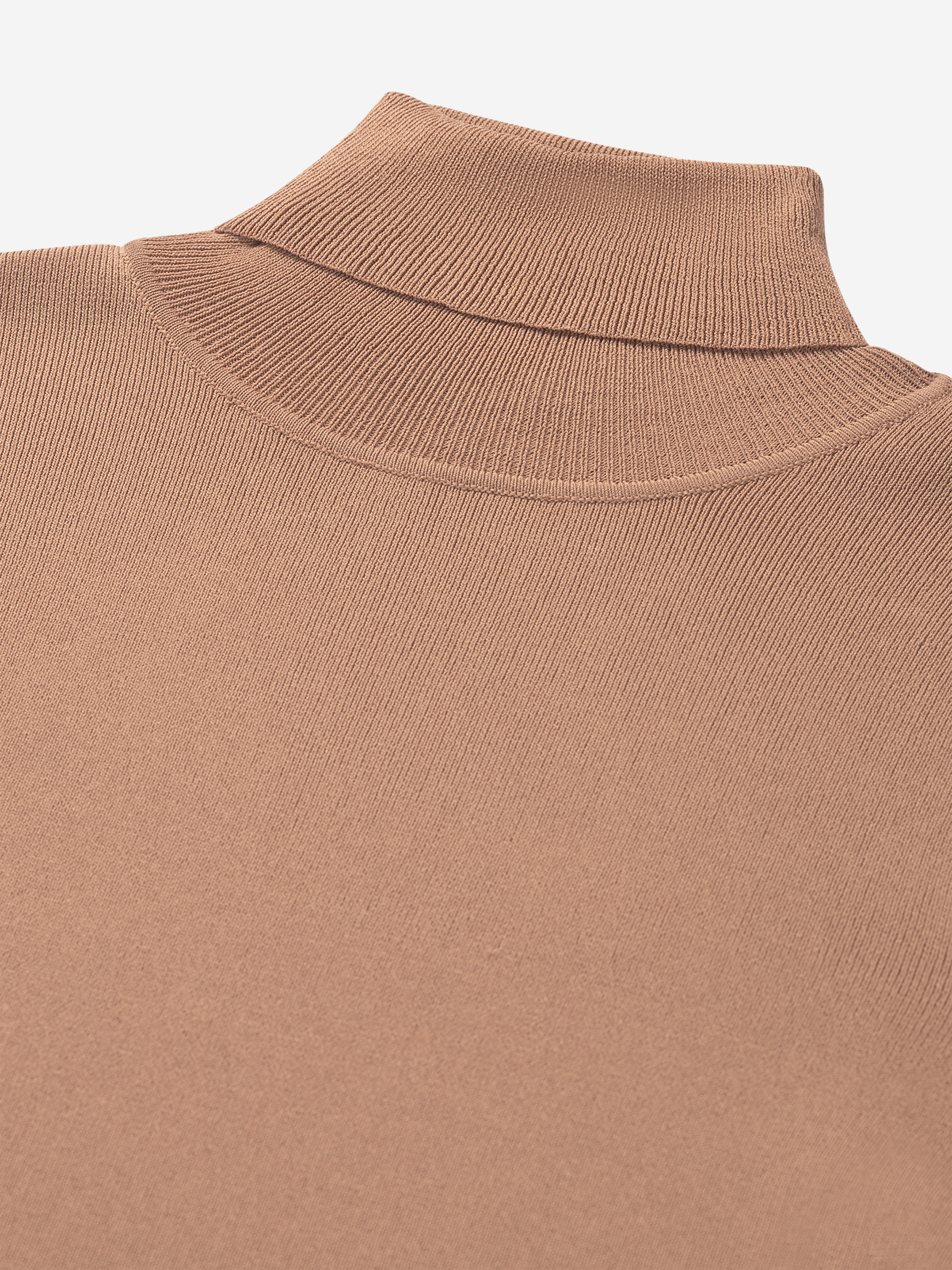 Ribbed top with turtleneck